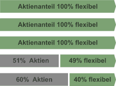 Bild Aktienanteil der Fonds