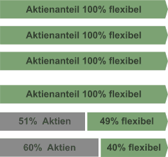 Bild Aktienanteil der Fonds